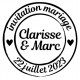Tampon Mariage Invitation 5 Cm | Tamporelle tampons français
