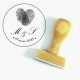 Tampon Mariage Empreinte Haute à Personnaliser 5 Cm | Tamporelle