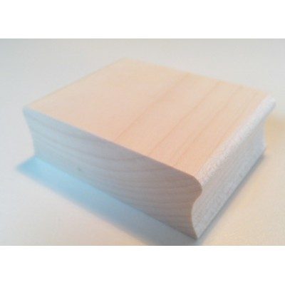 Tampon pour textile grand format personnalisé bois
