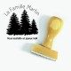 Tampon Noël Sapin Forêt | Tamporelle tampons personnalisés