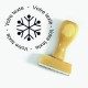 Tampon Cristal de Flocon Noël | Tamporelle tampons personnalisés