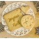 Tampon alimentaire en acrylique pour biscuit 50x50mm