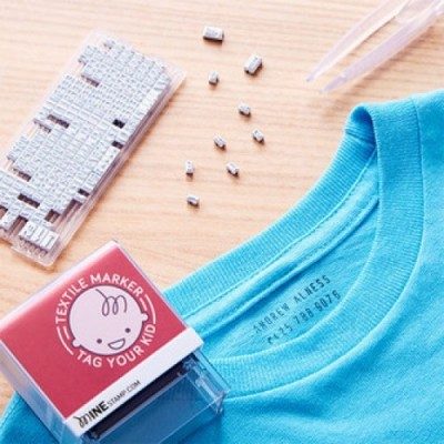Mine Stamp Tampon rond personnalisé pour vêtements | Tampon rond  personnalisé pour vêtements d'enfants | Tampon textile pour vêtements  d'enfants