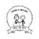 Tampon Mariage Boy & Girl 5 Cm | Tamporelle tampons français