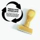 Tampon pour carton message spécial recyclage | Tamporelle