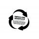 Tampon pour carton message spécial recyclage | Tamporelle