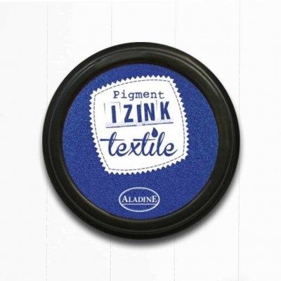 Encreur textile Izink 70mmØ - Bleu Indigo