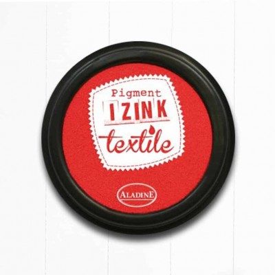 Encreur textile Izink 70mmØ - Rouge Santal