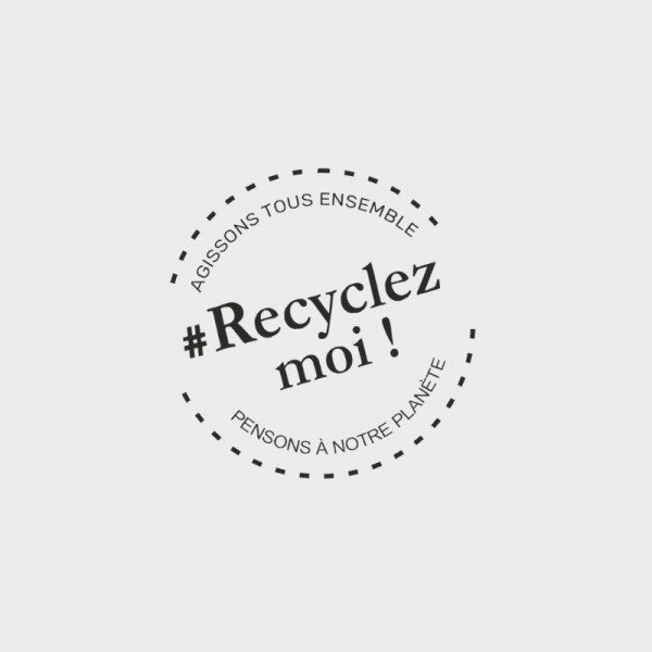 Tampon formule n°3 "Recyclez moi" 50x50mm Tampon formule n°3 "Recyclez moi" 50x50mm