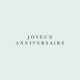 Tampon anniversaire n°7 "Joyeux anniversaire" 65x20mm