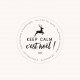 Tampon noël n°17 "Keep Calm c'est noël" 50x50mm
