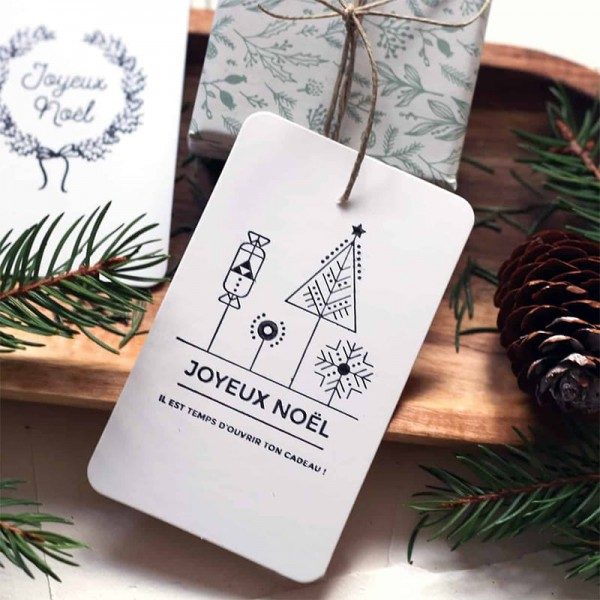 Tampon noël n°12 étiquette sapin "Joyeux noël" 50x70mm Tampon noël n°12 étiquette sapin "Joyeux noël" 50x70mm