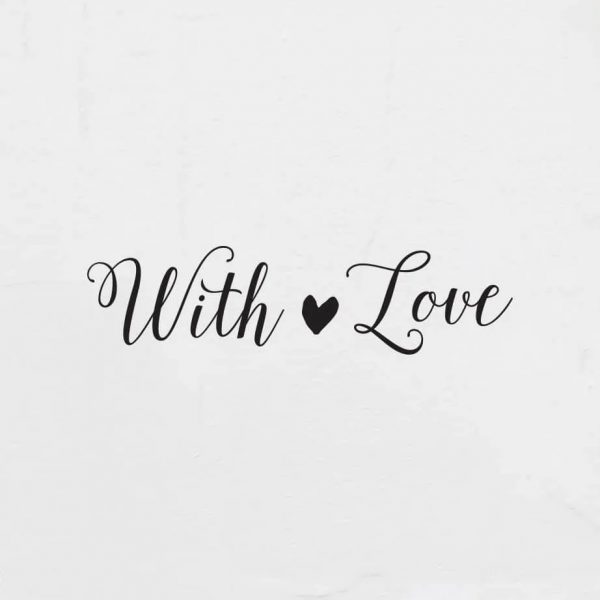 Tampon formule n°6 "With love" 70x20mm Tampon formule n°6 "With love" 70x20mm
