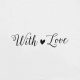 Tampon formule n°6 "With love" 70x20mm