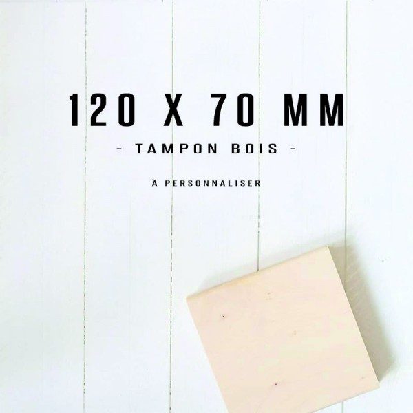 Grand tampon en bois 120x70mm Grand tampon en bois 120x70mm