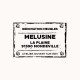 Tampon plaque ancienne n°355 Tamporelle 50x35mm
