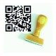 Tampon Qr Code à Personnaliser 50x50mm | Tamporelle tampons personnalisés