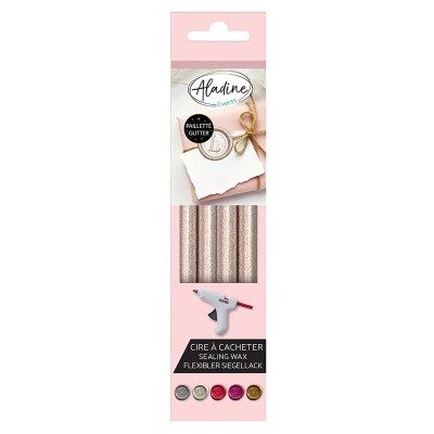 Pack 4 Bâtons De Cire Nacrés Pailette Aladine | Tamporelle