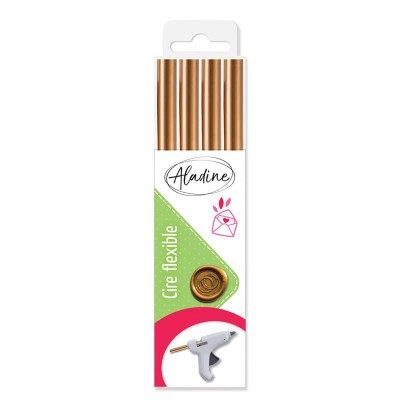 Pack 4 Bâtons De Cire Ronds Or Aladine | Tamporelle