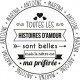 Tampon citation Saint Valentin personnalisé