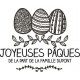 Tampon oeufs de Pâques à personnaliser 5 cm Tamporelle