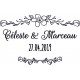 Tampon mariage  champetre bois