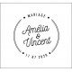 Tampon mariage cercle personnalisé pas cher