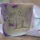 Tampon savon colombe mariage acrylique bois