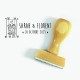 Tampon Balançoire Mariage à Personnaliser 5 Cm  | Tamporelle