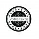 Tampon Étiquette Noël à Personnaliser 5 Cm Tamporelle tampons français