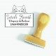 Tampon Adresse Chat à Personnaliser 5 Cm Tamporelle tampons français