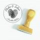 Tampon Empreinte Digitale Mariage à Personnaliser | Tamporelle