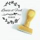 Tampon Mariage Double Demi Couronne | Tamporelle tampons personnalisés