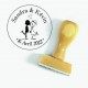 Tampon Mariage Mixte à Personnaliser 5 Cm | Tamporelle tampons français