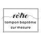 Tampon D'Après Visuel Pour Baptême | Tamporelle tampons personnalisés