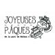Tampon Joyeuses Pâques Cloches à Personnaliser | Tamporelle