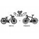 Tampon Mariage Vélo Et Vtt à Personnaliser 7 Cm  | Tamporelle