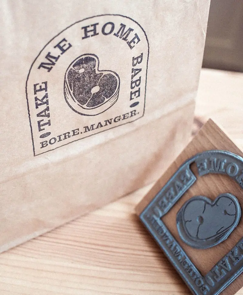 tampon encreur par support