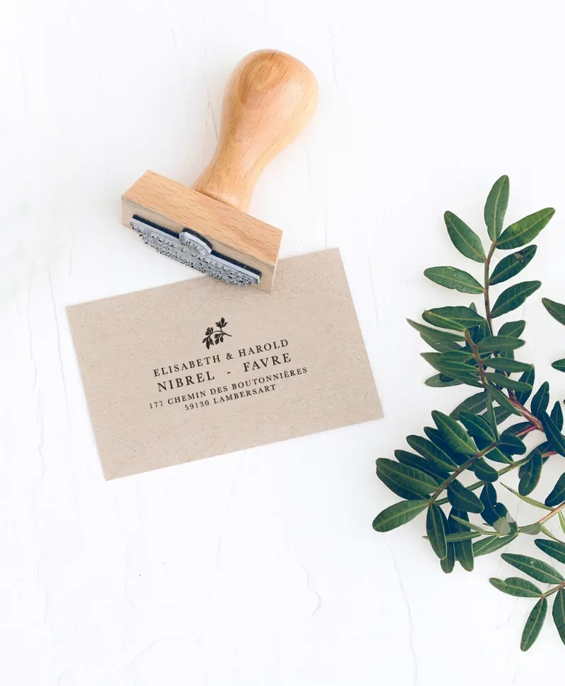 Tampon en bois thématique